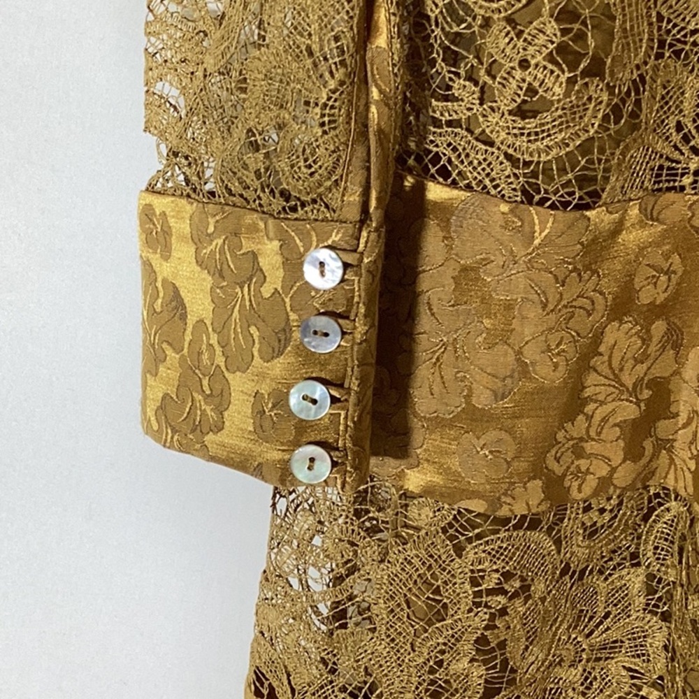 NWT Alémais Emilia Paneled Maxi Dress in Camel sz US 2 - Picture 13 of 16